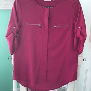 New York and Company three-quarter sleeve blouse
